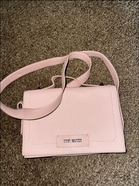 Steve Madden Light Pink Pebbled Crossbody Bag